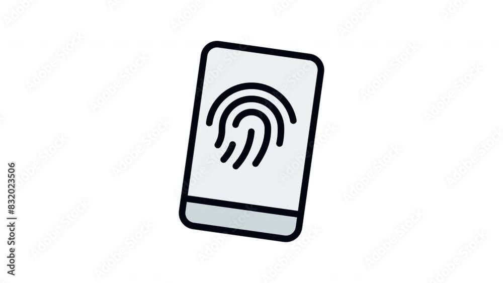 Two-Factor Authentication filled line icon loopable, Full HD resolution and alpha channel Two-Factor Authentication filled line icon loopable, Full HD resolution and alpha channel