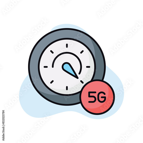 5g Speed Test vector icon