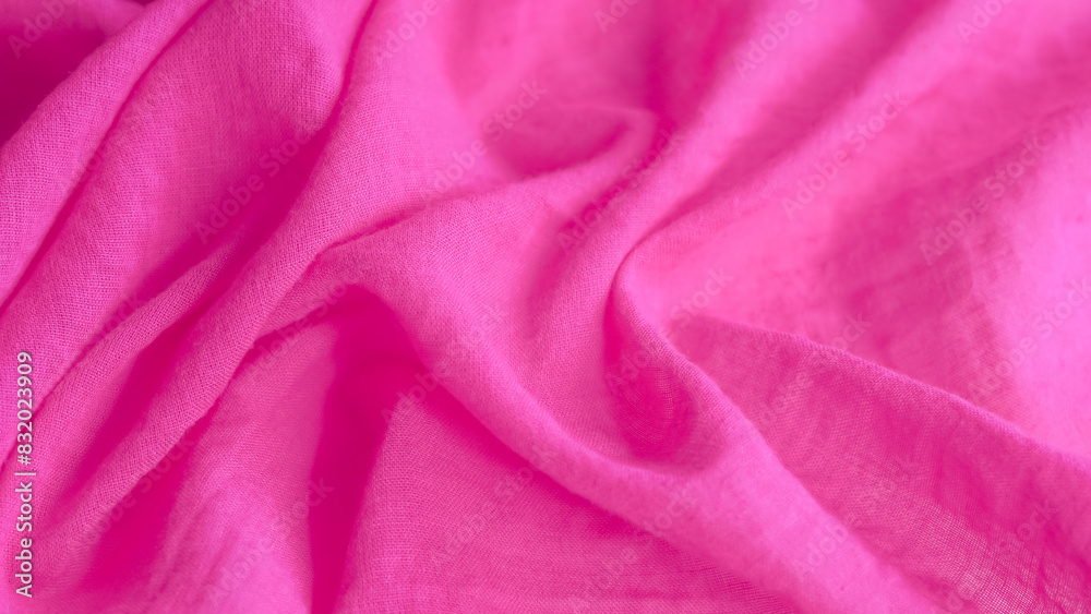 rich pink fuchsia fabric, luxurious and vibrant