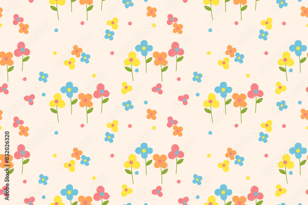 Floral seamless pattern, modern floral design for fabric, cotton, wallpaper, satin, gift wrap, carpet. Floral seamless pattern, modern floral design for fabric, cotton, wallpaper, satin, gift wrap, carpet.