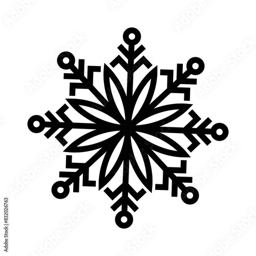 Old baltic Folk star or cross ornamental symbol. Folk star or flower symbol.