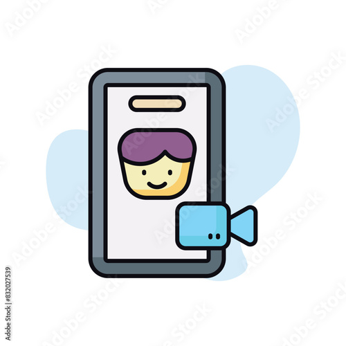 Videocall  vector icon