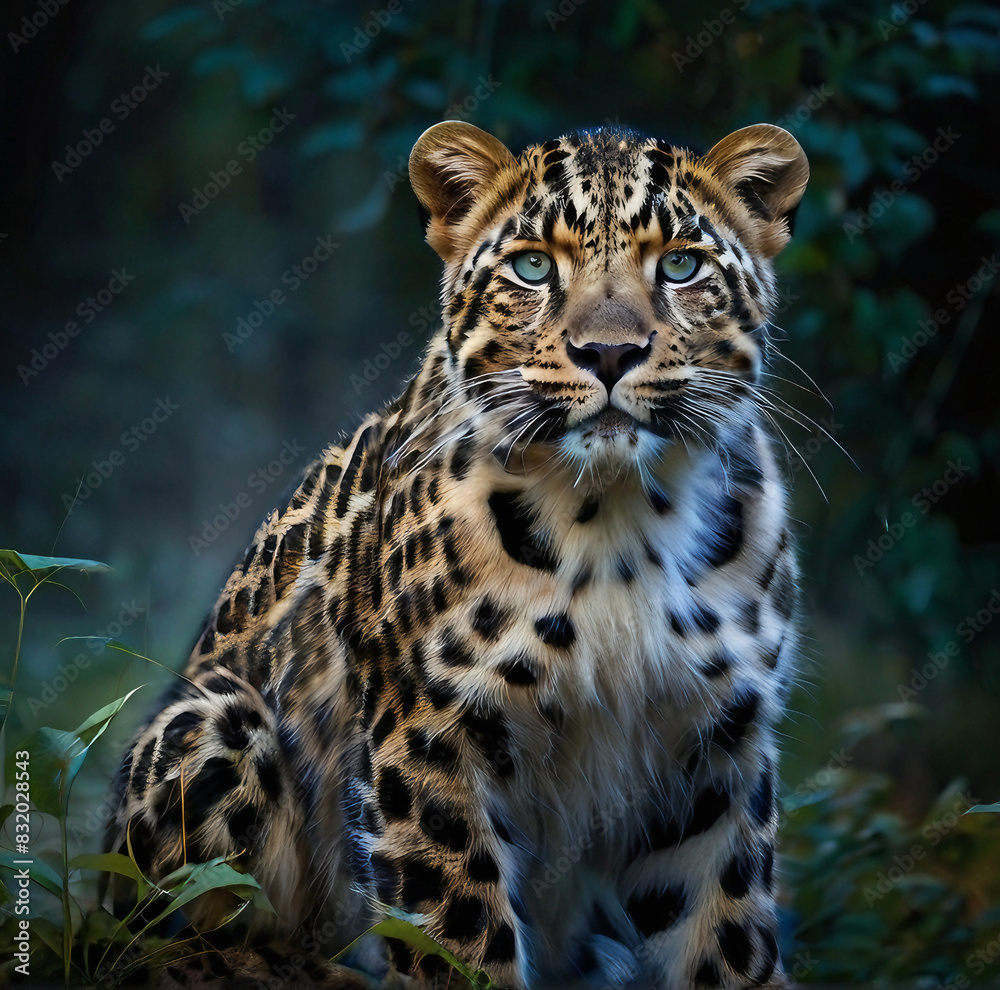 Fototapeta premium portrait of a jaguar