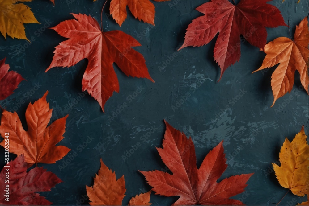 Multi-colored autumn leaves, october background. Multi-colored autumn leaves, october background.