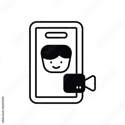 Videocall  vector icon