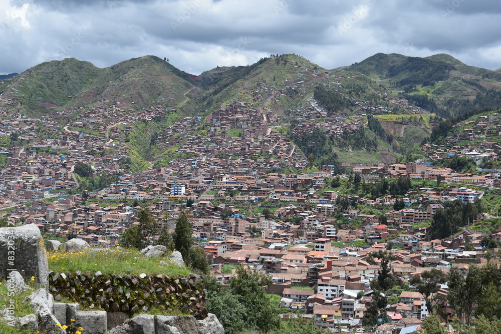 Naklejka premium Forteresse Inca Sacsayhuaman au Pérou
