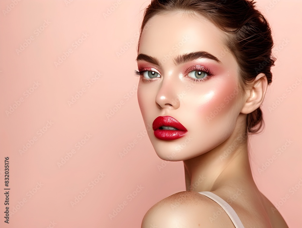 Professional Makeup Enhancing Models Beauty for High Definition Advertising Professional Makeup Enhancing Models Beauty for High Definition Advertising