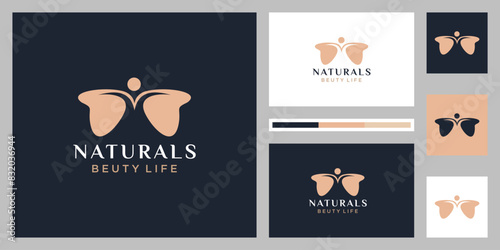 Luxury Golden Butterfly logo design