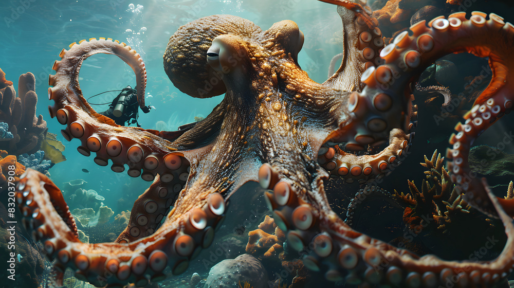 Obraz premium Large octopus&nbsp;