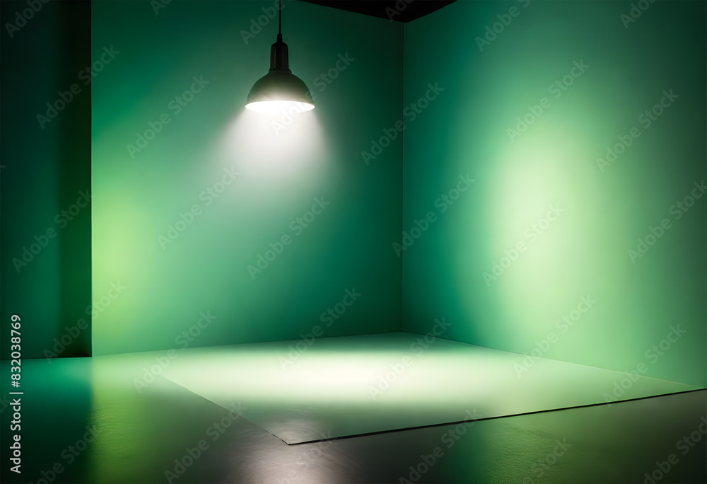 An empty photography studio for Augmented reality mockup pattern frame web instagram model shopping product storefront