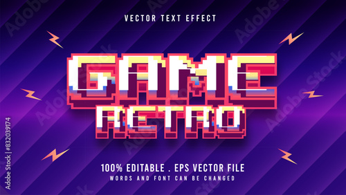 Game Retro Text Effect