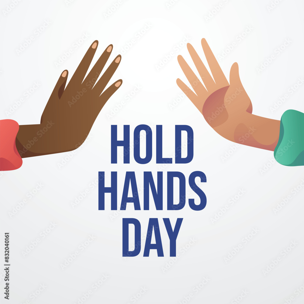 vector graphic of Hold Hands Day ideal for Hold Hands Day celebration. vector graphic of Hold Hands Day ideal for Hold Hands Day celebration.