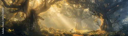 Enchanted Misty Forest with...