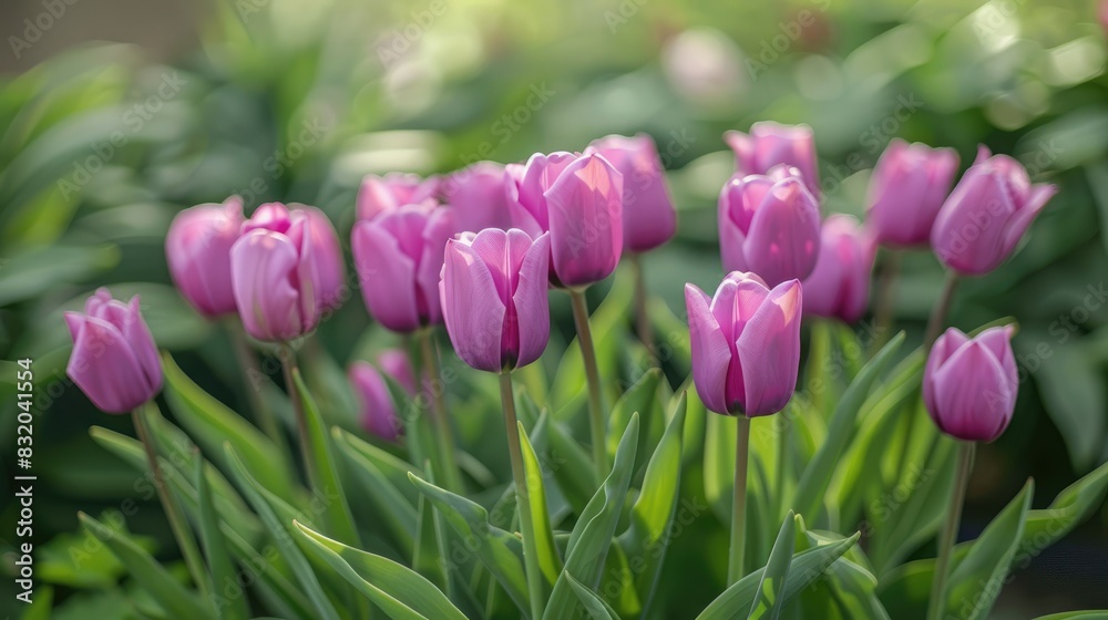 Bouquet of purple tulips in spring Bouquet of purple tulips in spring