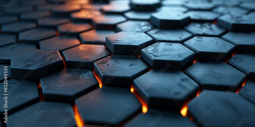 3d rendering hexagonal texture background 3d rendering hexagonal texture background