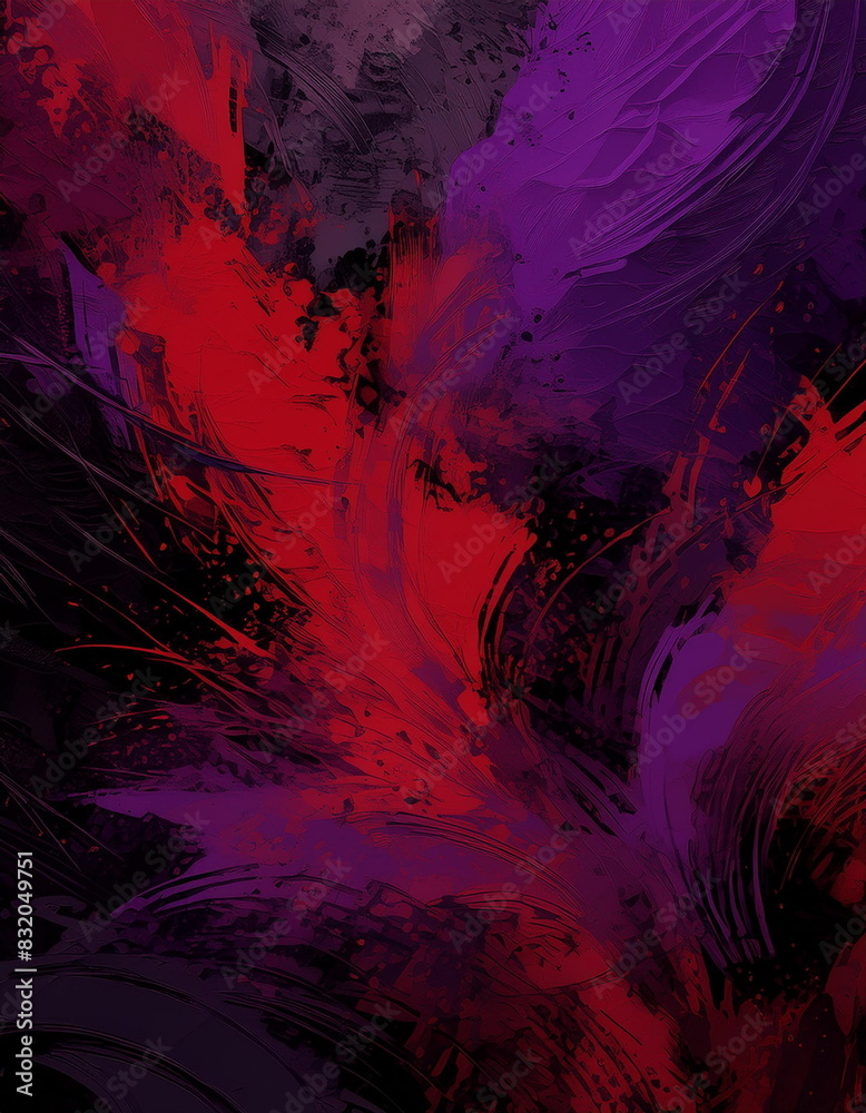 Obraz premium red purple and black abstract color background