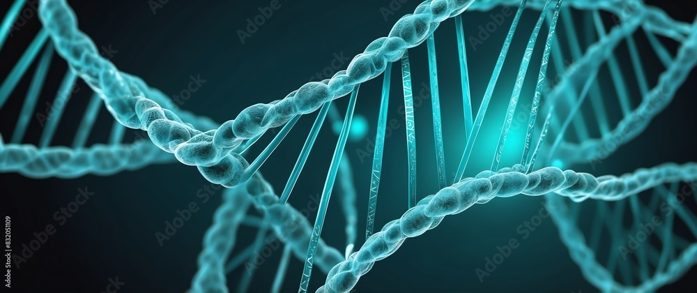 teal digital medical dna technology abstract concept background banner illustration teal digital medical dna technology abstract concept background banner illustration