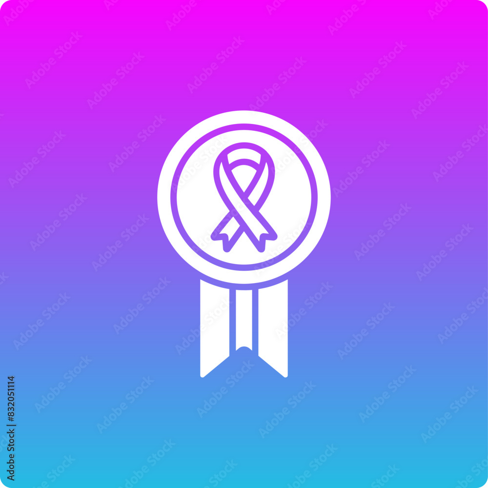 Ribbon Badge Icon