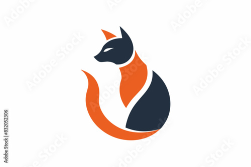 cat-logo-vector-art-illustration  photo