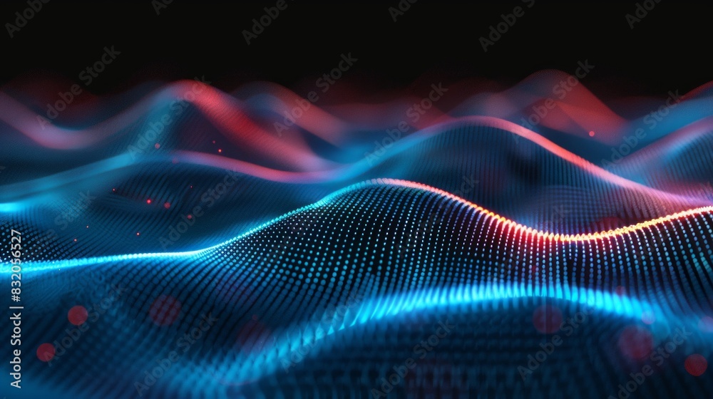 3d render modern background with flowing part 3d render modern background with flowing part