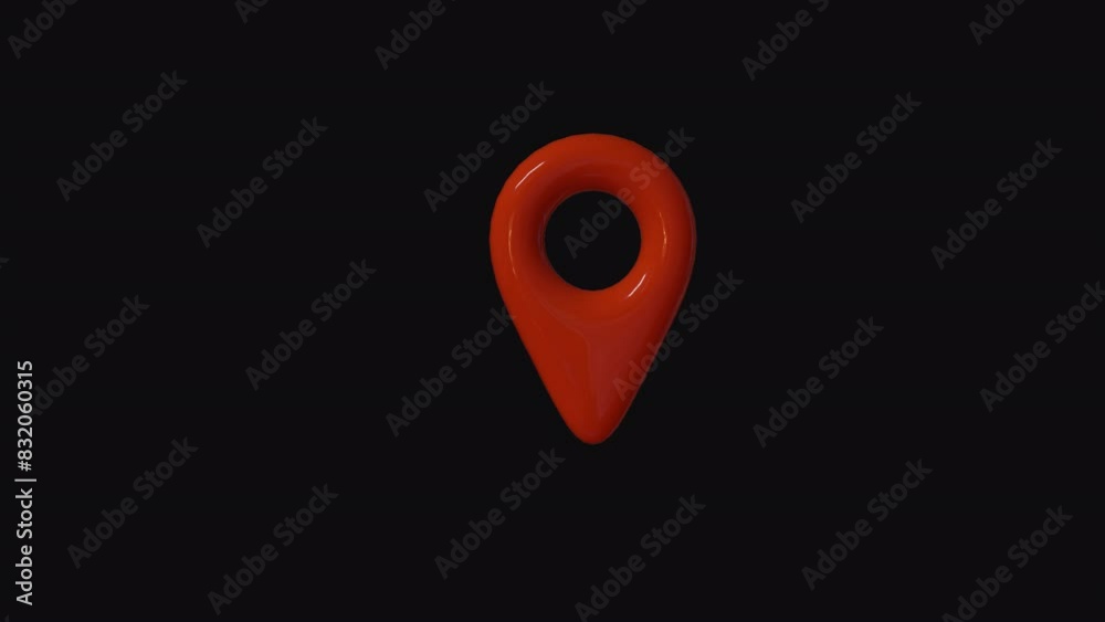 red map pointer