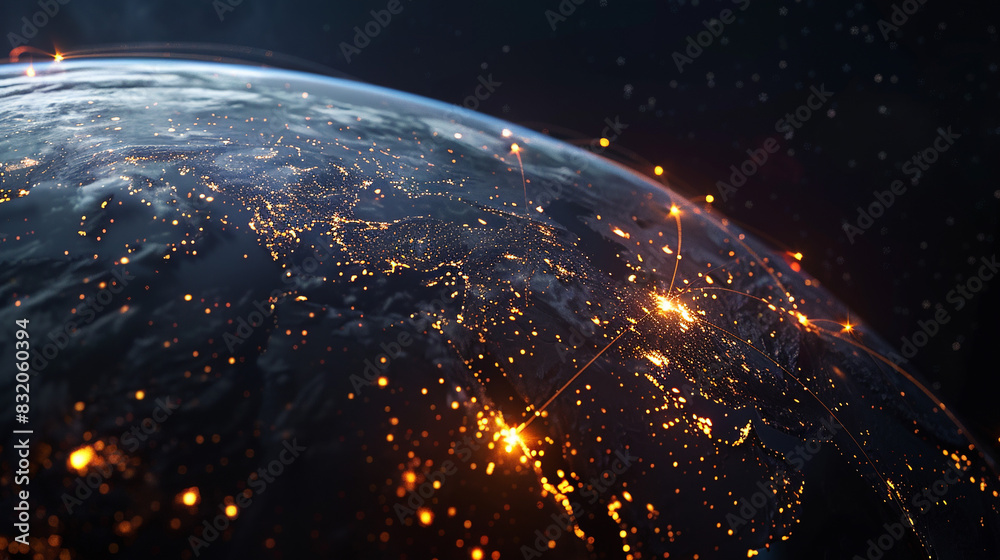 Obraz premium Planet earth in space. 