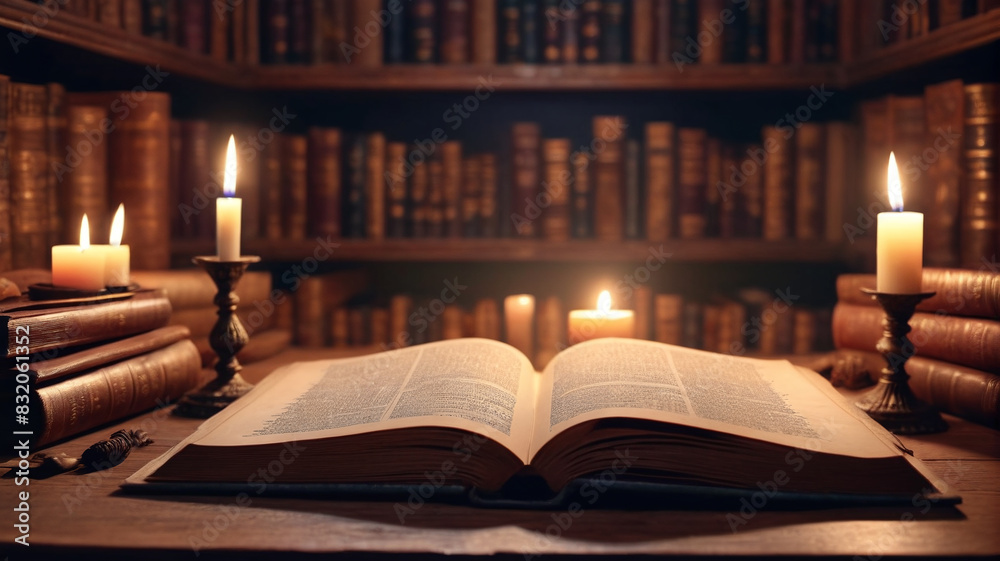 Within the Mystic Library, ancient tomes whisper secrets of forgotten spells, their pages turning by unseen hands in the flickering candlelight, Generative AI Within the Mystic Library, ancient tomes whisper secrets of forgotten spells, their pages turning by unseen hands in the flickering candlelight, Generative AI