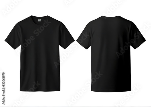 Black t shirt template