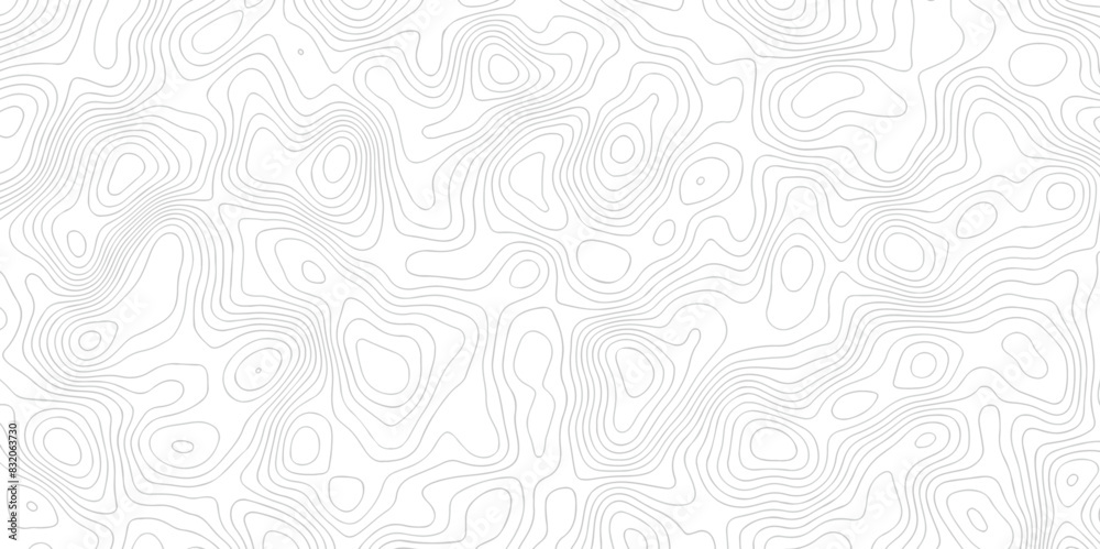 Vector geographic contour map. Topography map background. Black and white wave Seamless line. Topography relief. White wave paper curved reliefs abstract. Topographic map patterns,topography line map.