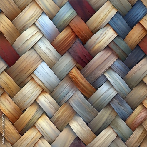 Seamless texture:  herringbone basket composition repetitive background