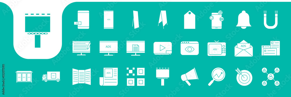 advertisement flat modern icon vector designs advertisement flat modern icon vector designs