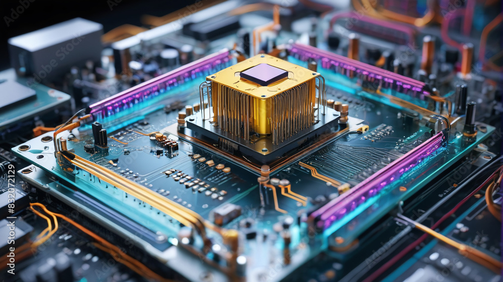 Obraz premium University research lab pioneering quantum computing, pushing boundaries, groundbreaking projects, Generative AI