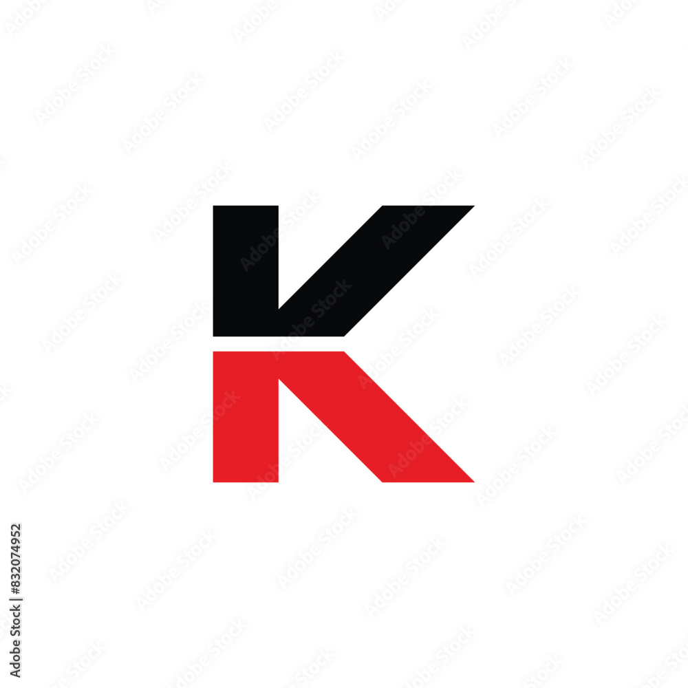 simple folded letter K vector logo symbol simple folded letter K vector logo symbol