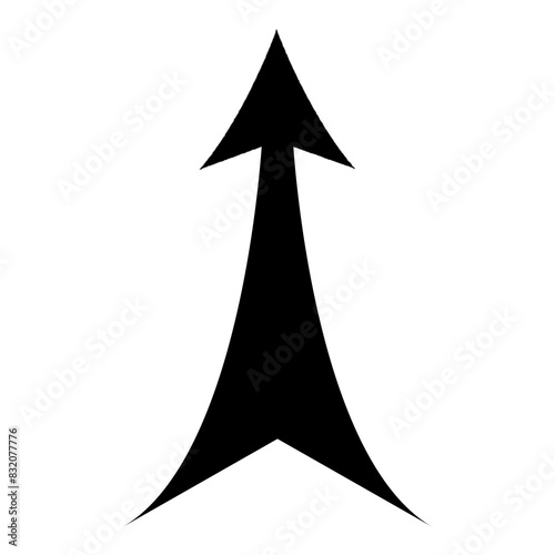 black curve arrow icon on transparent background. flat style. arrow icon for your web site design, logo, app, UI. arrow indicated the direction symbol. curved arrow sign