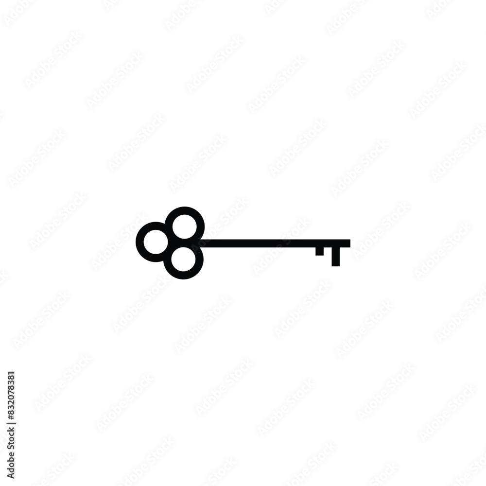 simple unique key vector logo symbol simple unique key vector logo symbol