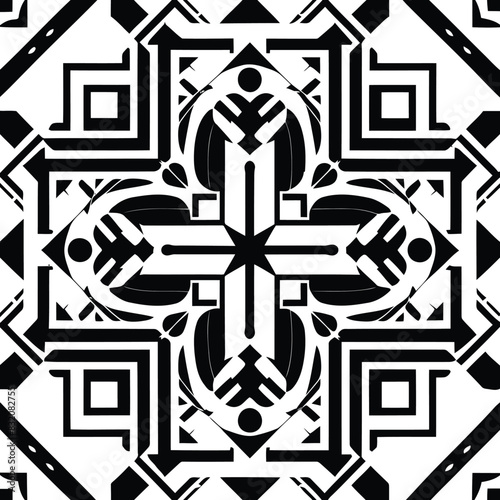 Polynesian sleeve band. Tattoo art border fore arm pattern. Fabric seamless isolated pattern on transparent background. Vector illustrator 10