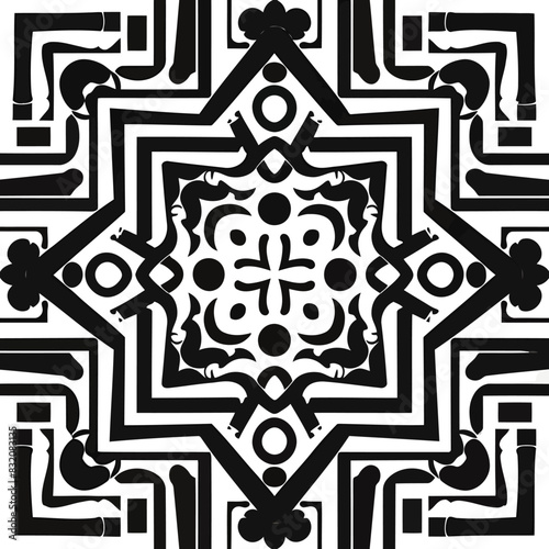 Polynesian sleeve band. Tattoo art border fore arm pattern. Fabric seamless isolated pattern on transparent background. Vector illustrator 10
