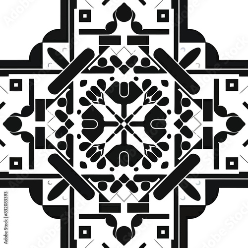 Polynesian sleeve band. Tattoo art border fore arm pattern. Fabric seamless isolated pattern on transparent background. Vector illustrator 10