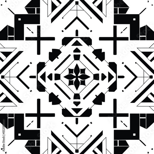 Polynesian sleeve band. Tattoo art border fore arm pattern. Fabric seamless isolated pattern on transparent background. Vector illustrator 10