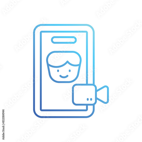Videocall  vector icon