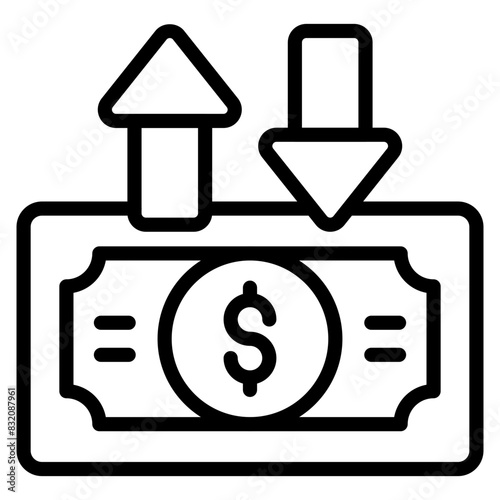 Trendy design icon of money transfer

 photo