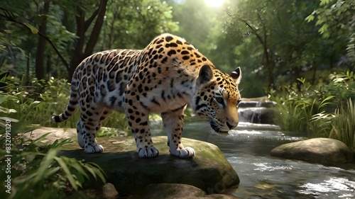 leopard in the forest