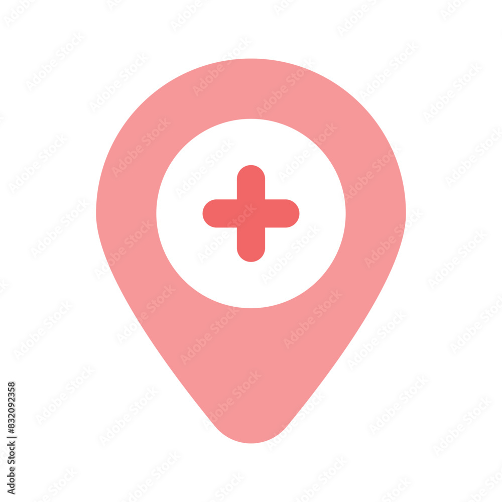 Get this creative icon of add location in editable style Get this creative icon of add location in editable style