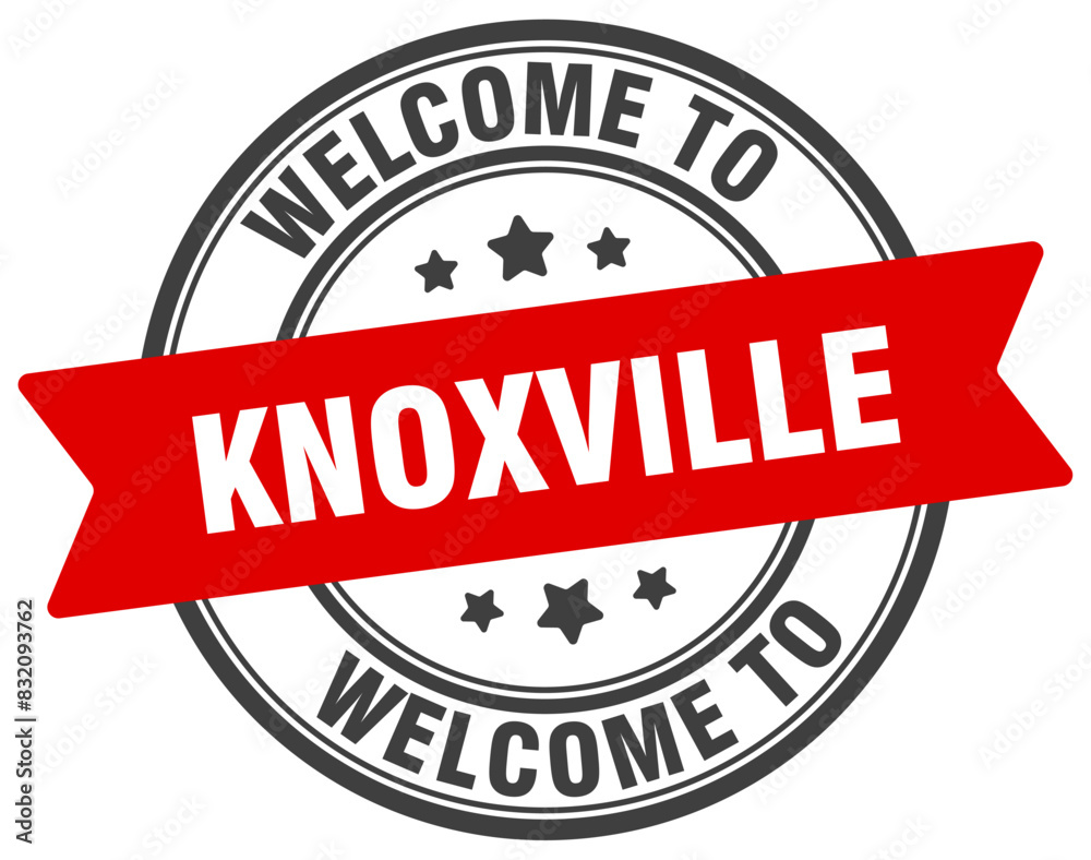 Fototapeta premium Welcome to Knoxville stamp. Knoxville round sign
