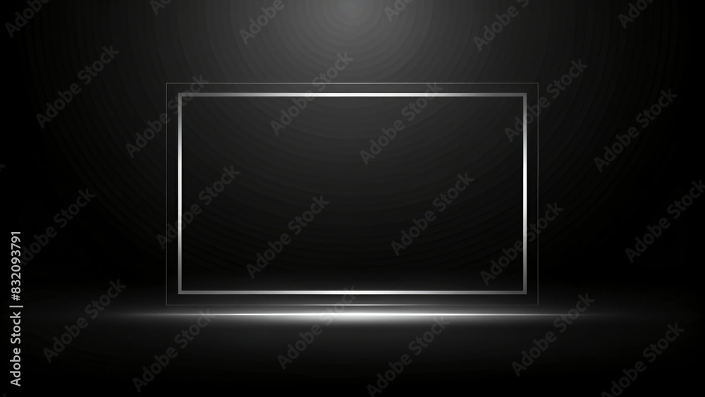 A black LCD screen with a thin bezel sits blank on a modern office wall A black LCD screen with a thin bezel sits blank on a modern office wall