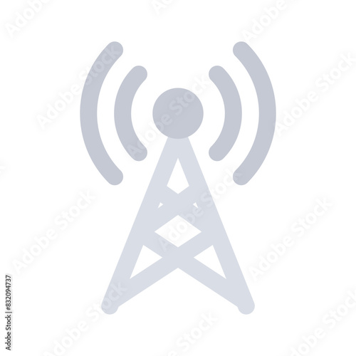 A broadband network antenna icon design, premium vector