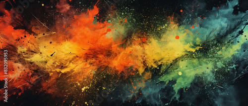 Splatter and Spray Textures with an Organic Feel Abstract Background