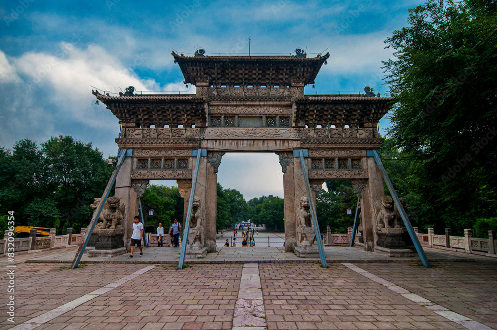 The Zhaoling Tomb of the Qing Dynasty (The North Tomb), UNESCO World Heritage Site, Shenyang, Liaoning, China The Zhaoling Tomb of the Qing Dynasty (The North Tomb), UNESCO World Heritage Site, Shenyang, Liaoning, China