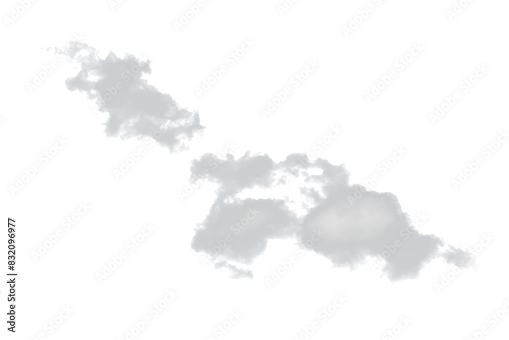 Clouds isolated on white background Clouds isolated on white background