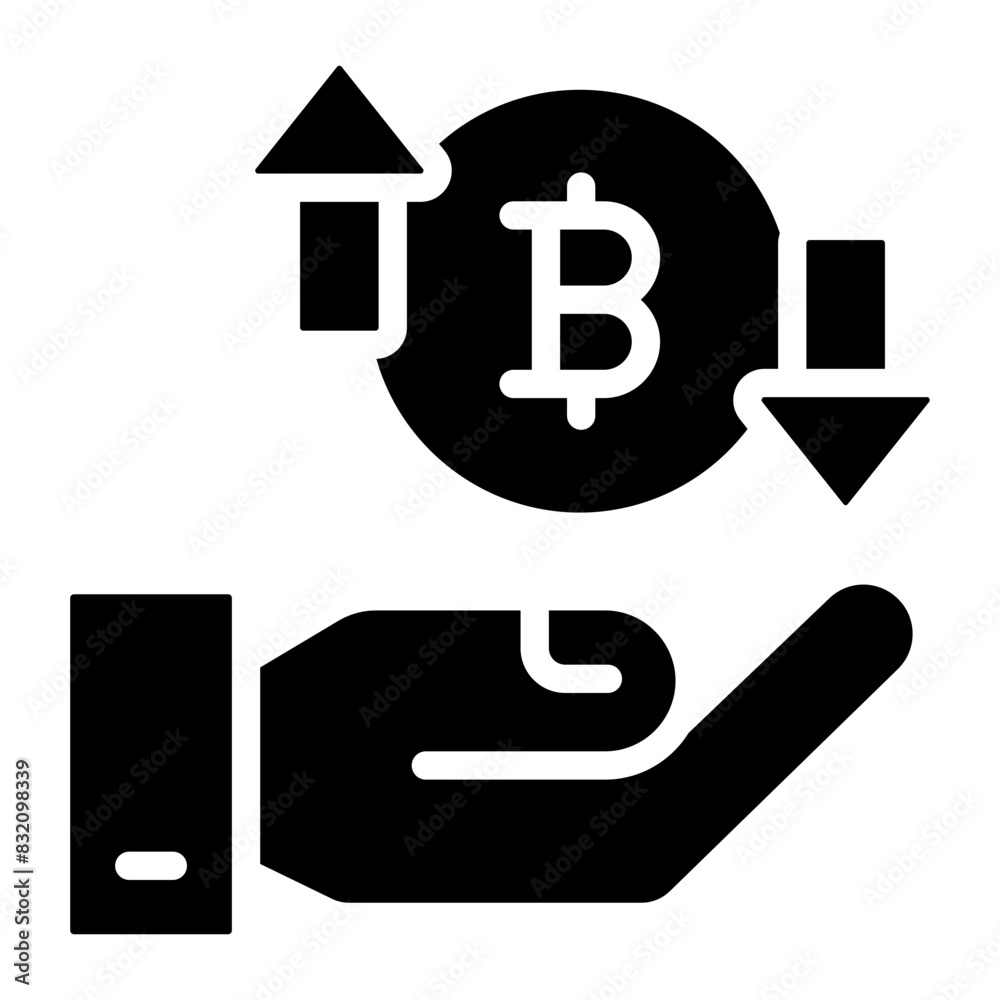 Creative design icon of bitcoin transfer
Creative design icon of bitcoin transfer
